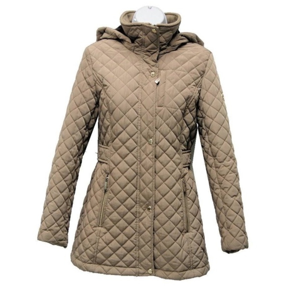 LIKE NEW CALVIN KLEIN WINTER PUFFER COAT WITH FUR HOOD - Size Small